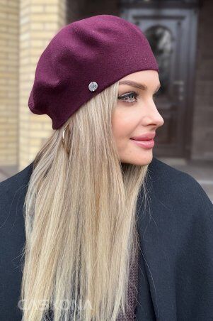 Caskona: SUNFLOWER БЕРЕТ бургунди SG 12876 - фото 2