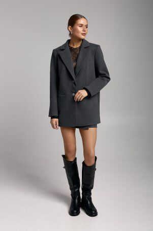 SL-ARTMON: Жіночий вільний піджак графітового кольору 576.1 - фото 3