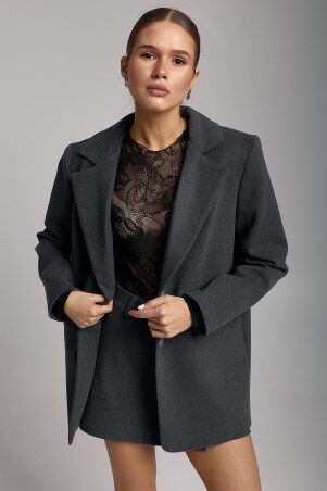 SL-ARTMON: Жіночий вільний піджак графітового кольору 576.1 - фото 4