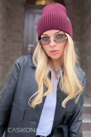 Caskona: NICOLETTA ШАПКА бургунди SG 20676 - фото 2