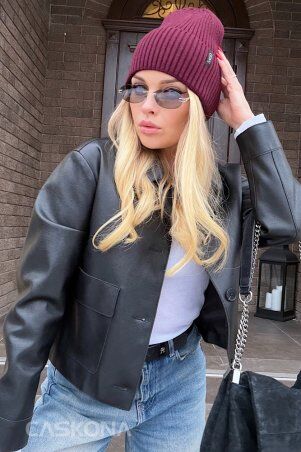 Caskona: NICOLETTA ШАПКА бургунди SG 20676 - фото 3