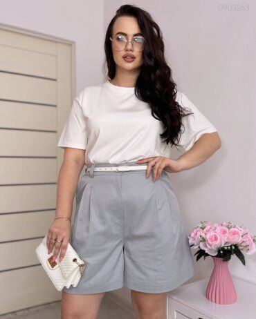 PEONY: Шорты №10 Голубого Цвета С Боковыми Карманами 0903263 - фото 4