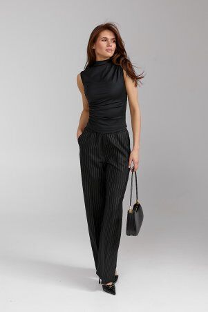 SL-ARTMON: Чорна майка із ефектом драпування 583.1 - &bullet;фото&bullet; 4