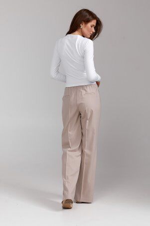 SL-ARTMON: Жіночий лонгслів із драпуванням білого кольору 584.2 - &bullet;фото&bullet; 4