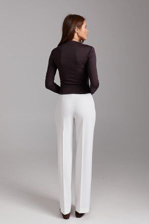 SL-ARTMON: Жіночий лонгслів із драпуванням шоколадного кольору 584.3 - &bullet;фото&bullet; 5