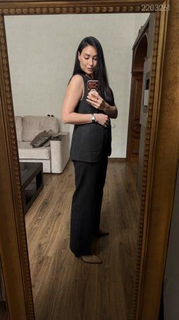 PEONY: Чёрный Жилет №11 Удлиннёного Кроя 2203261 - фото 3