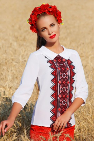 Glem: Блуза Украинский орнамент№2  Тамила2 д/р - фото 1