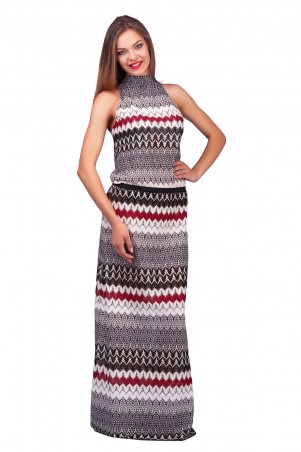 Lilo: Длинное платье миссони с вырезом на спине 0555 - фото 1