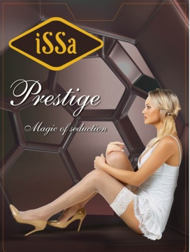 ISSA PLUS: Колготки Prestige Сетка_черный - фото 1