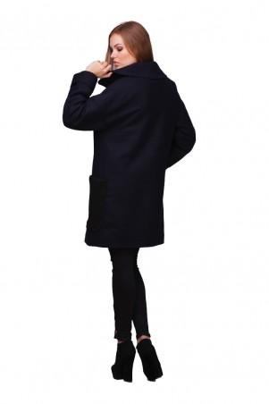 Lilo: Темно-синее пальто с вязаными карманами 01737 - фото 6