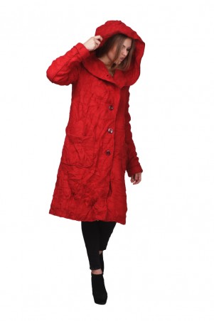 Lilo: Красное пальто с капюшоном 01757 - фото 3