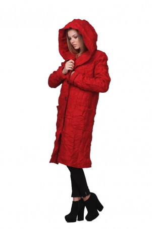 Lilo: Красное пальто с капюшоном 01757 - фото 4