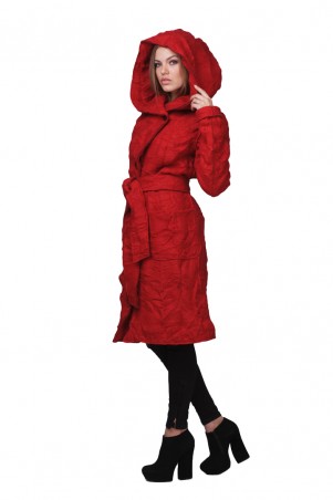 Lilo: Красное пальто с капюшоном 01757 - фото 9