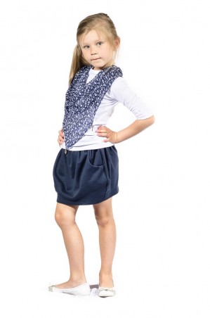 Kids Couture: Кофта платок молочно синий 132001160 - фото 1