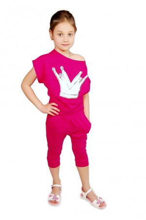 Kids Couture: Спортивный костюм малиновая корона 2014064 - фото 1
