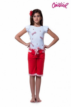 Kids Couture: Шорты с вставками в горох 211410 - фото 1