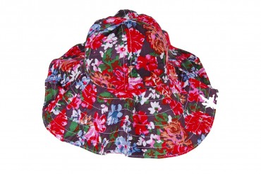 Kids Couture: Шляпа бордовый цветок 41021 - фото 1