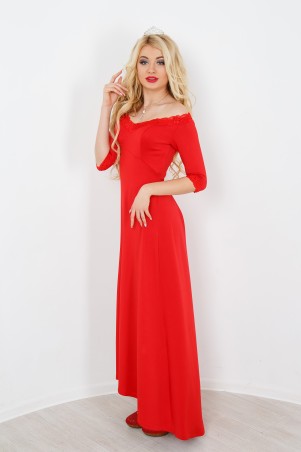InRed: Платье красное "Валери" 7174 - фото 1