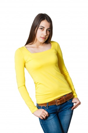 Salma: Блуза Квадратик жёлтый - фото 2