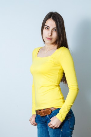 Salma: Блуза Квадратик жёлтый - фото 3