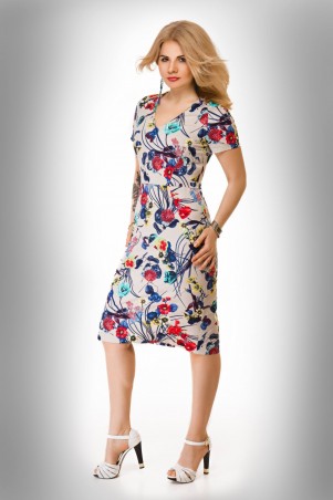 Tamara Style: Платье Платье цветы коттон - фото 1