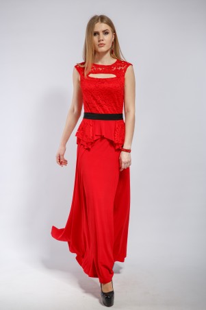 InRed: Вечернее платье "Charisma" красное 7186 - фото 3