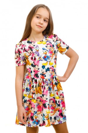 Kids Couture: Платье 16-17-1 бел.мики. 1617101112 - фото 1