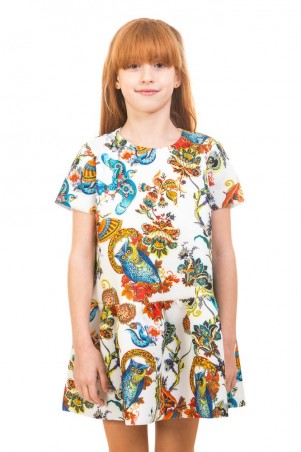 Kids Couture: Платье неопрен 17-229-2 белые совы 17229201101 - фото 1