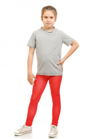 Kids Couture: Лосины красные горох 50011004 - фото 1