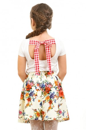 Kids Couture: Юбка молочные цветы 17-202 71172021680 - фото 4