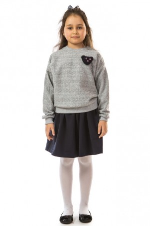 Kids Couture: Кофта косички серый мишка 17-206 71172061523 - фото 1