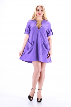 Alpama: Платье фиолетовое SO-13013-LIL - фото 1