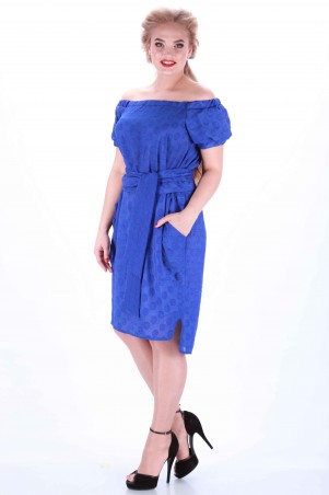 Alpama: Платье синее SO-13033-BLU SO-13033-BLU - фото 1