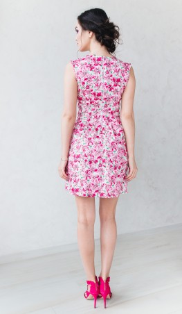 Sparkles Knit: Платье розовые-цветы 16203 - фото 3